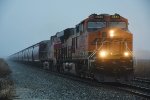 Grain train cruises east